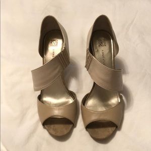 Cream and nude heels